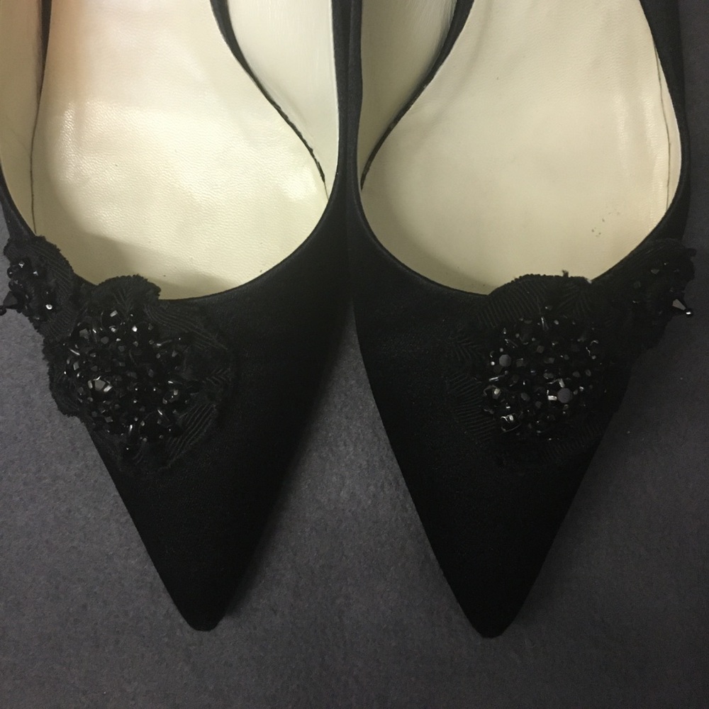 Prada embellished kitten heel sandal.